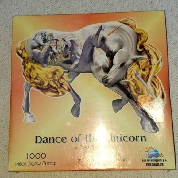 SunsOut 27" x 35" 1000 piece Dance of the Unicorn Jigsaw Puzzle - Picture 1 of 4
